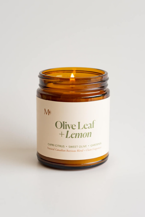 Olive Leaf + Lemon Candle