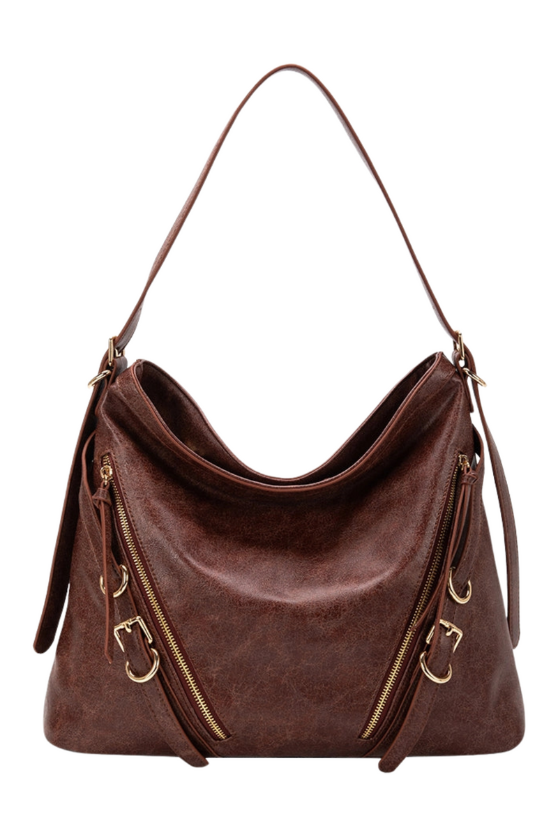 Sloane Burgundy Shoulder Bag