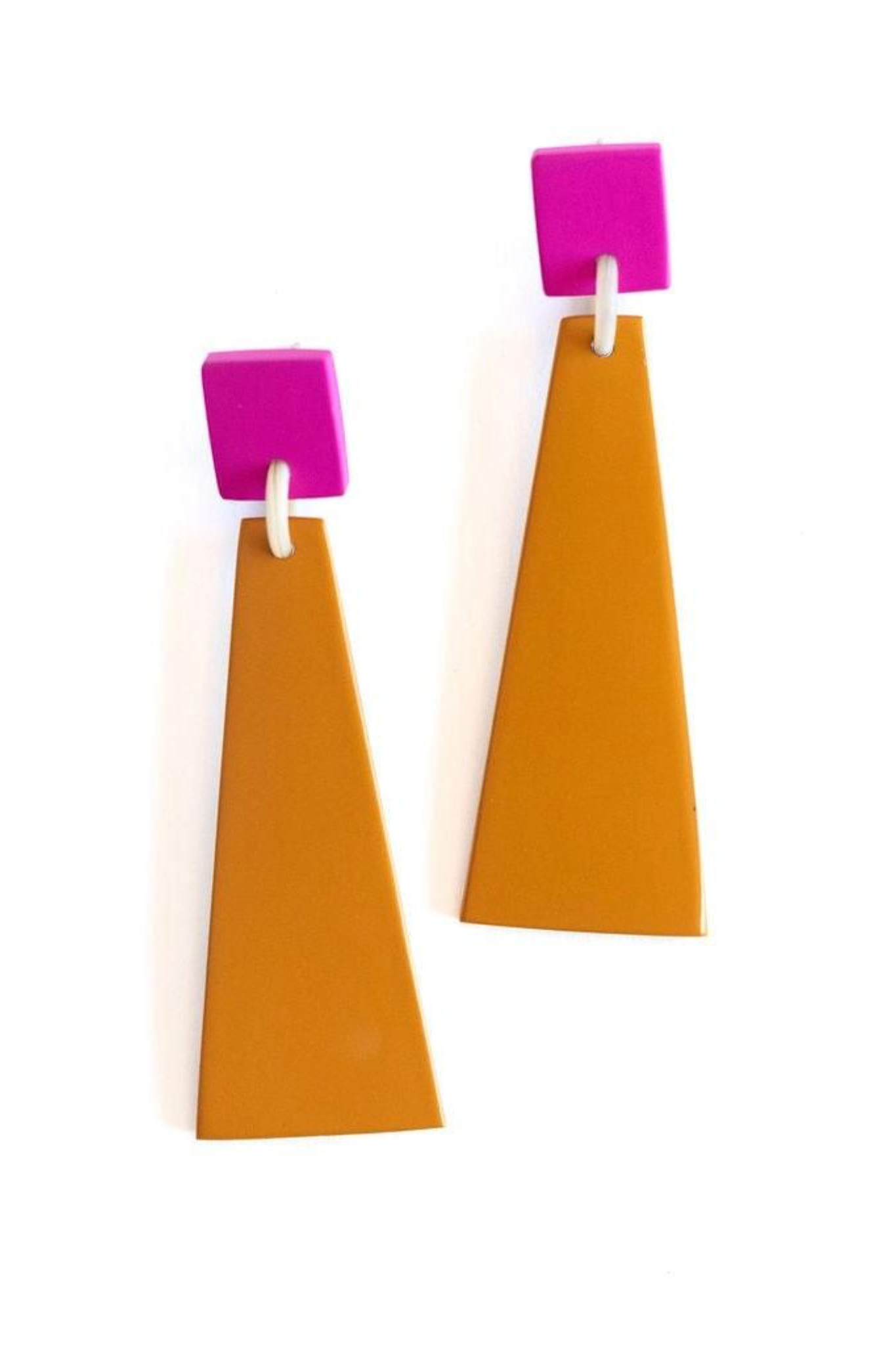 Terracotta Shield Earrings