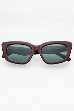 Beatrix Burgundy Acetate Cat Eye Sunglasses