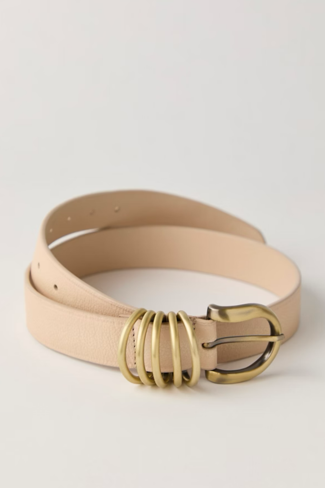Rori Cream Leather Belt