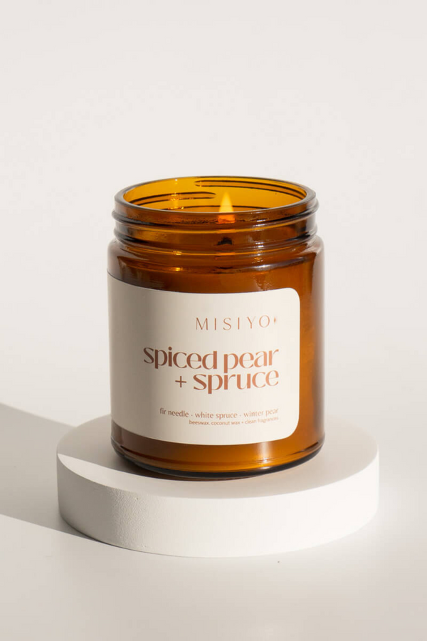Spiced Pear + Spruce Candle Jar