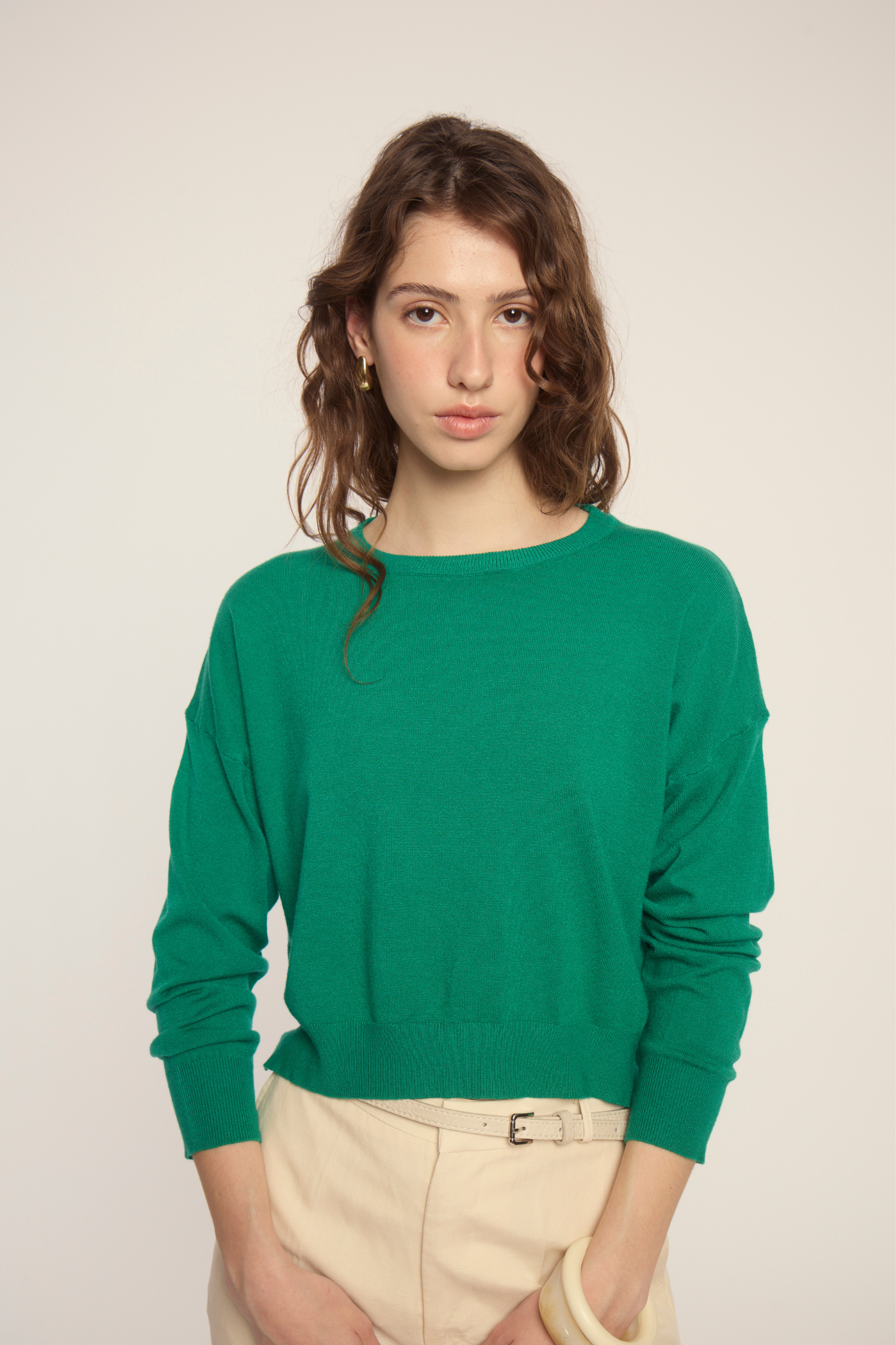 Polly Green Sweater