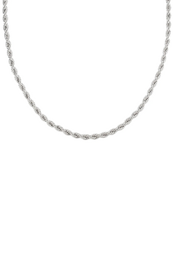 Silver Chunky Twisted Necklace