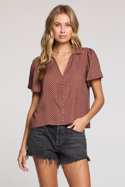 Charlee Mocha Top