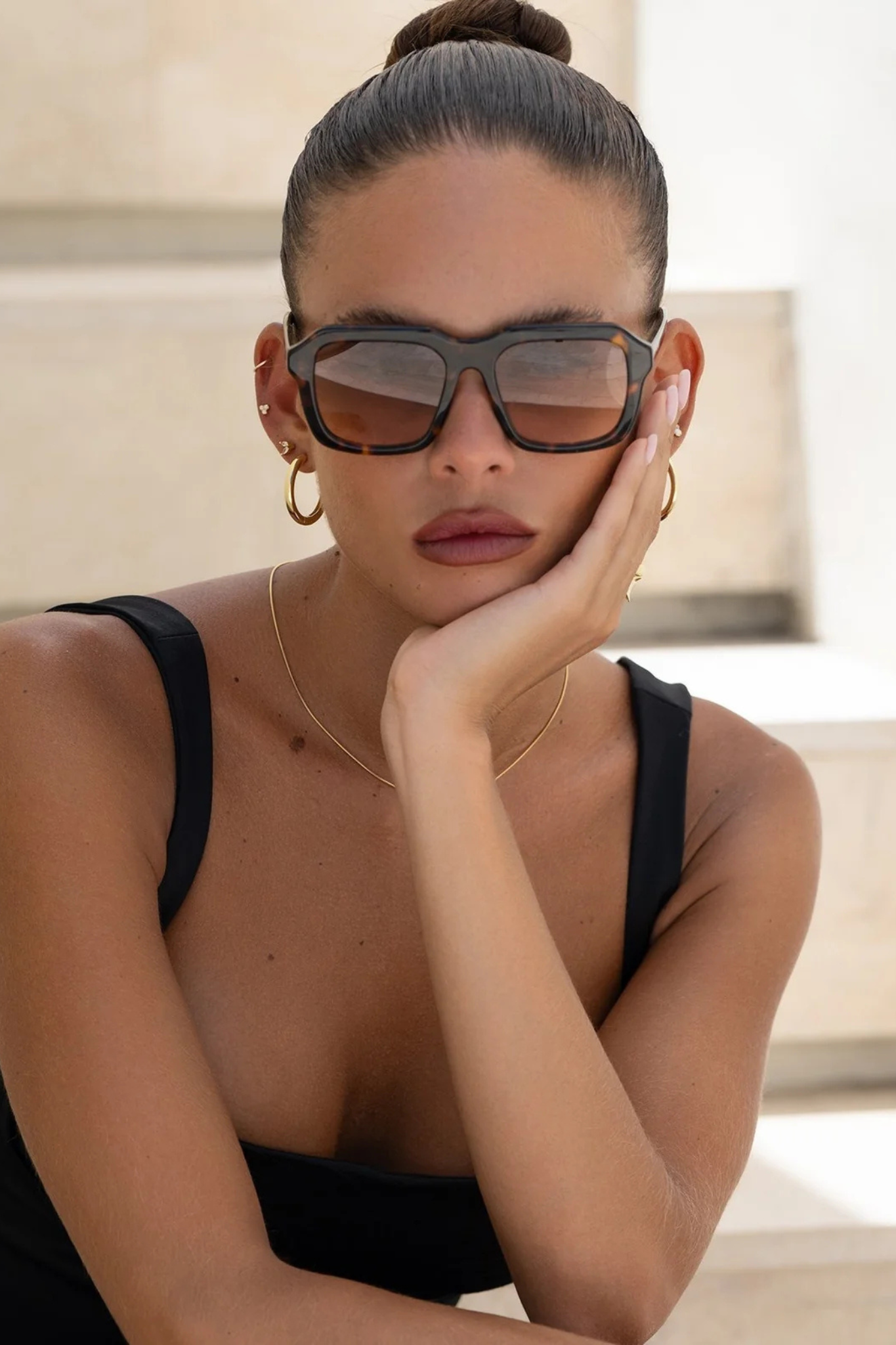Charlie Dark Tortoise Acetate Sunglasses