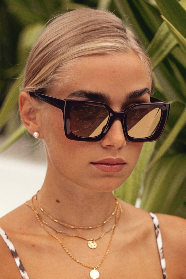 Coco Burgundy Sunglasses