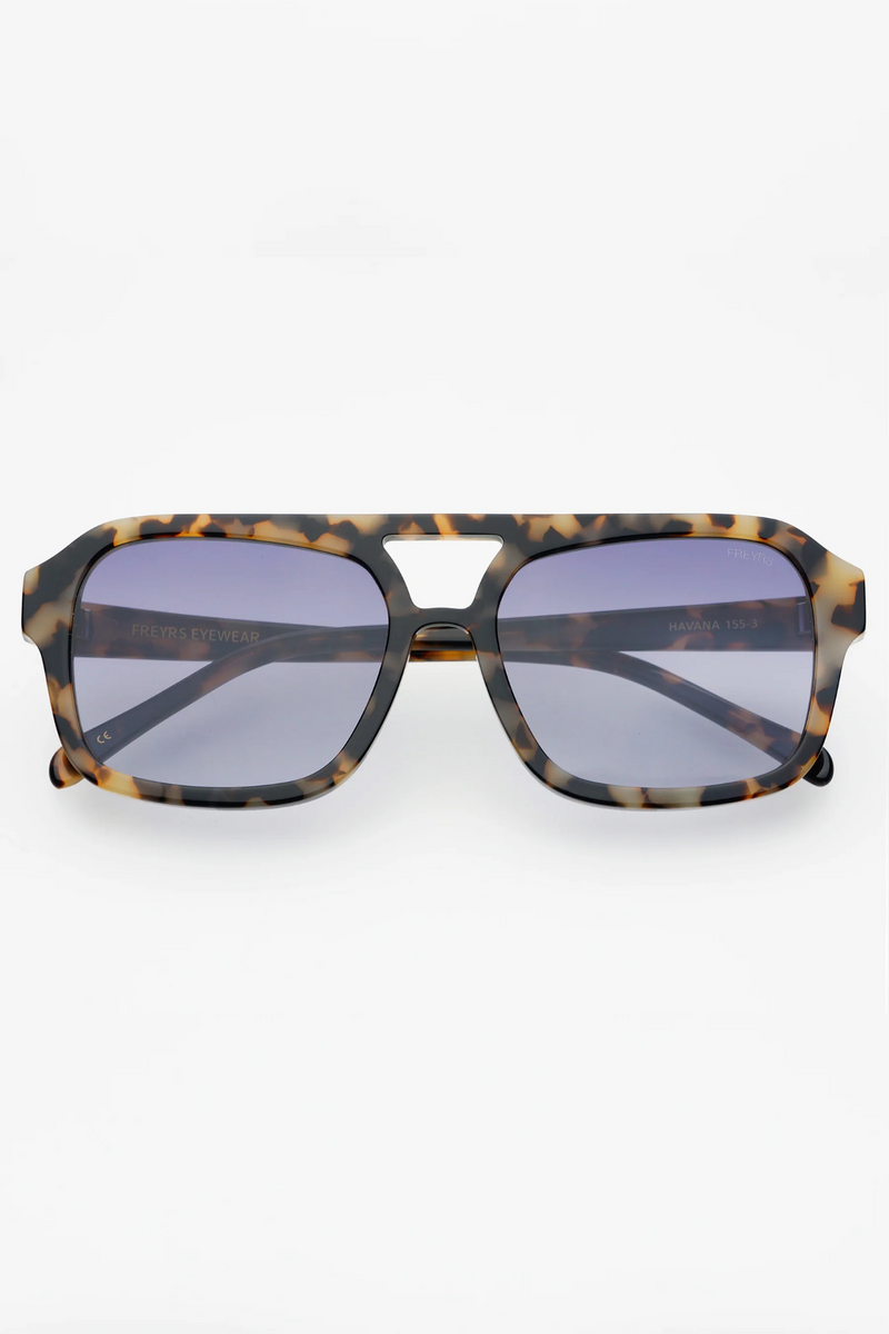 Havana Milky Tortoise Acetate Sunglasses