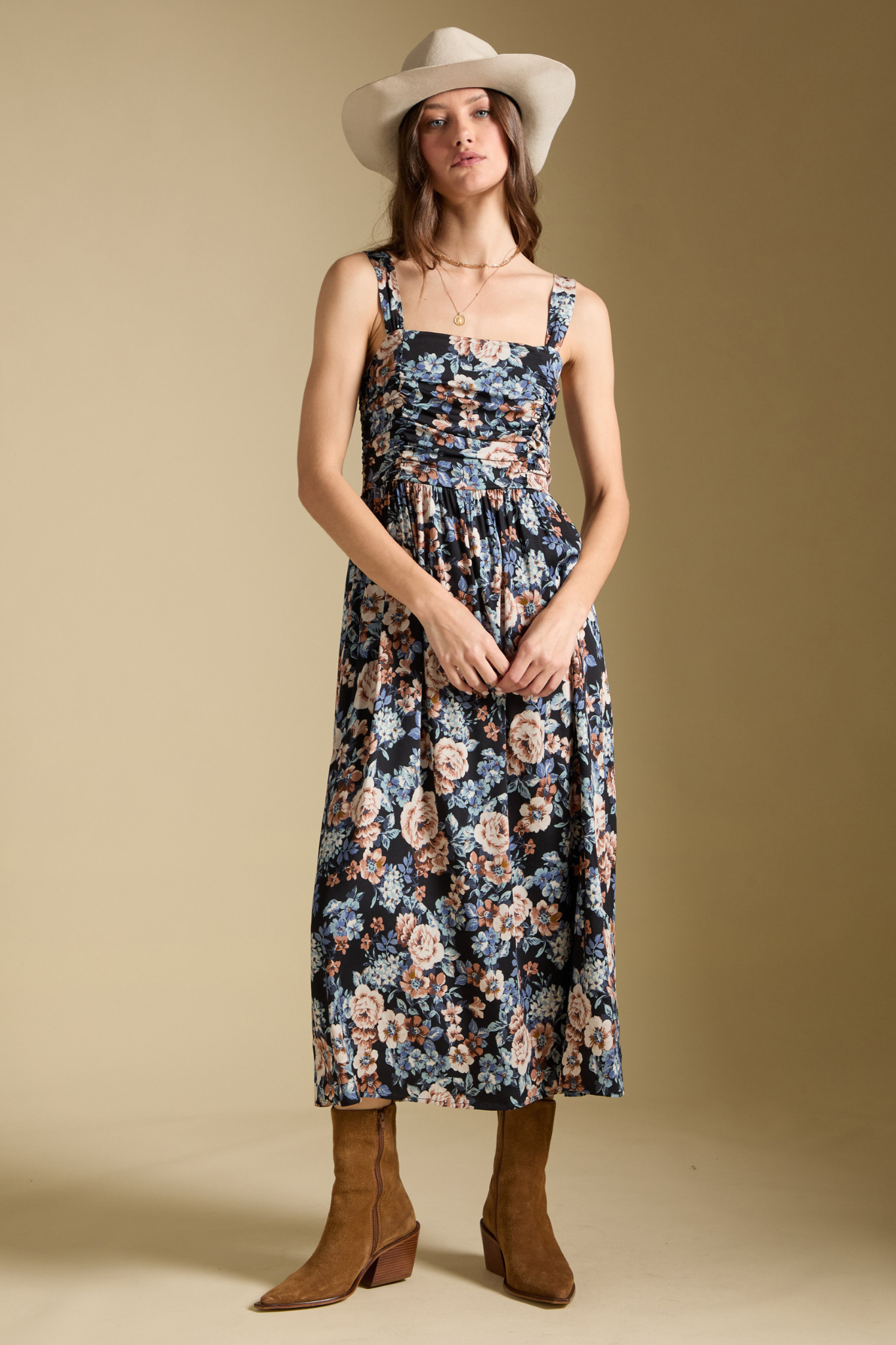 Novi Floral Midi Dress