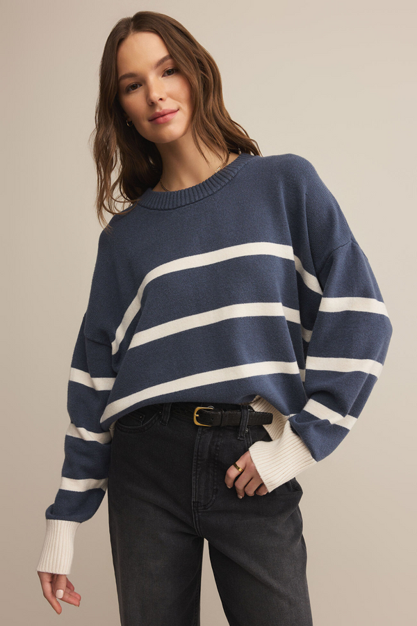 Jordane Storm Cloud Striped Sweater