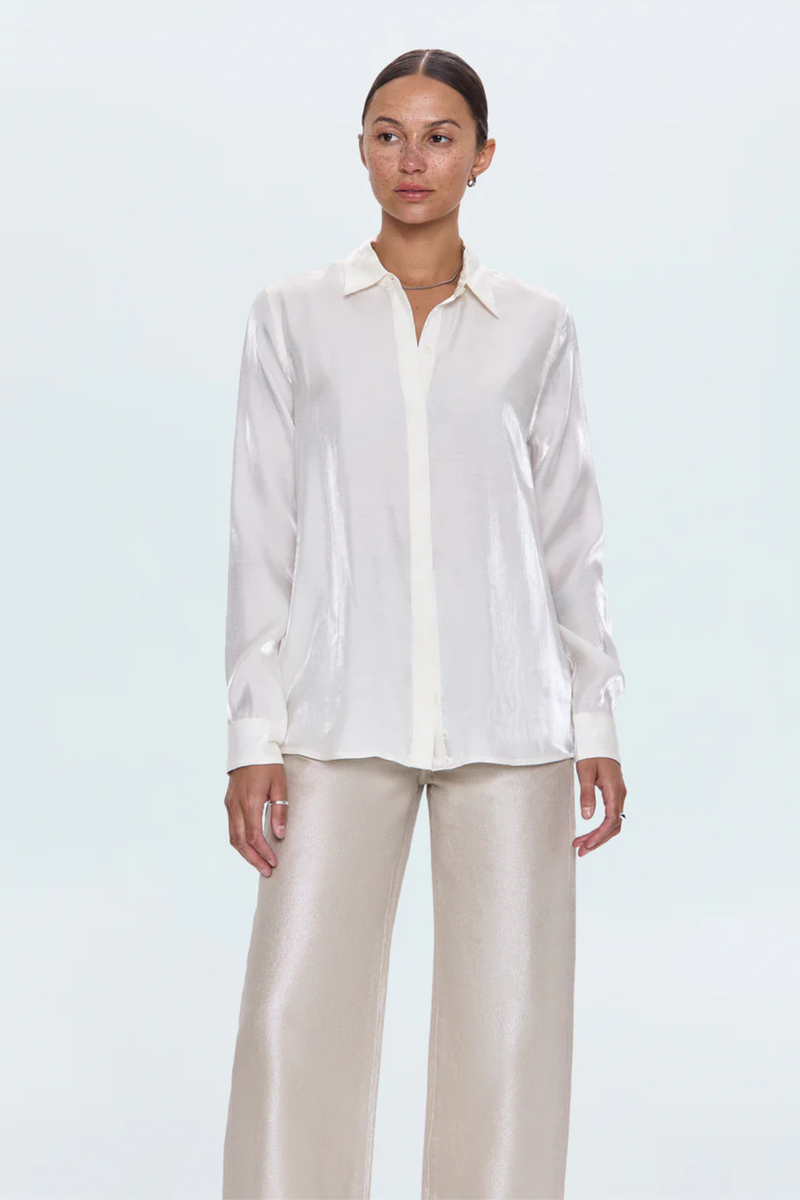 Tilda Ecru Button Up