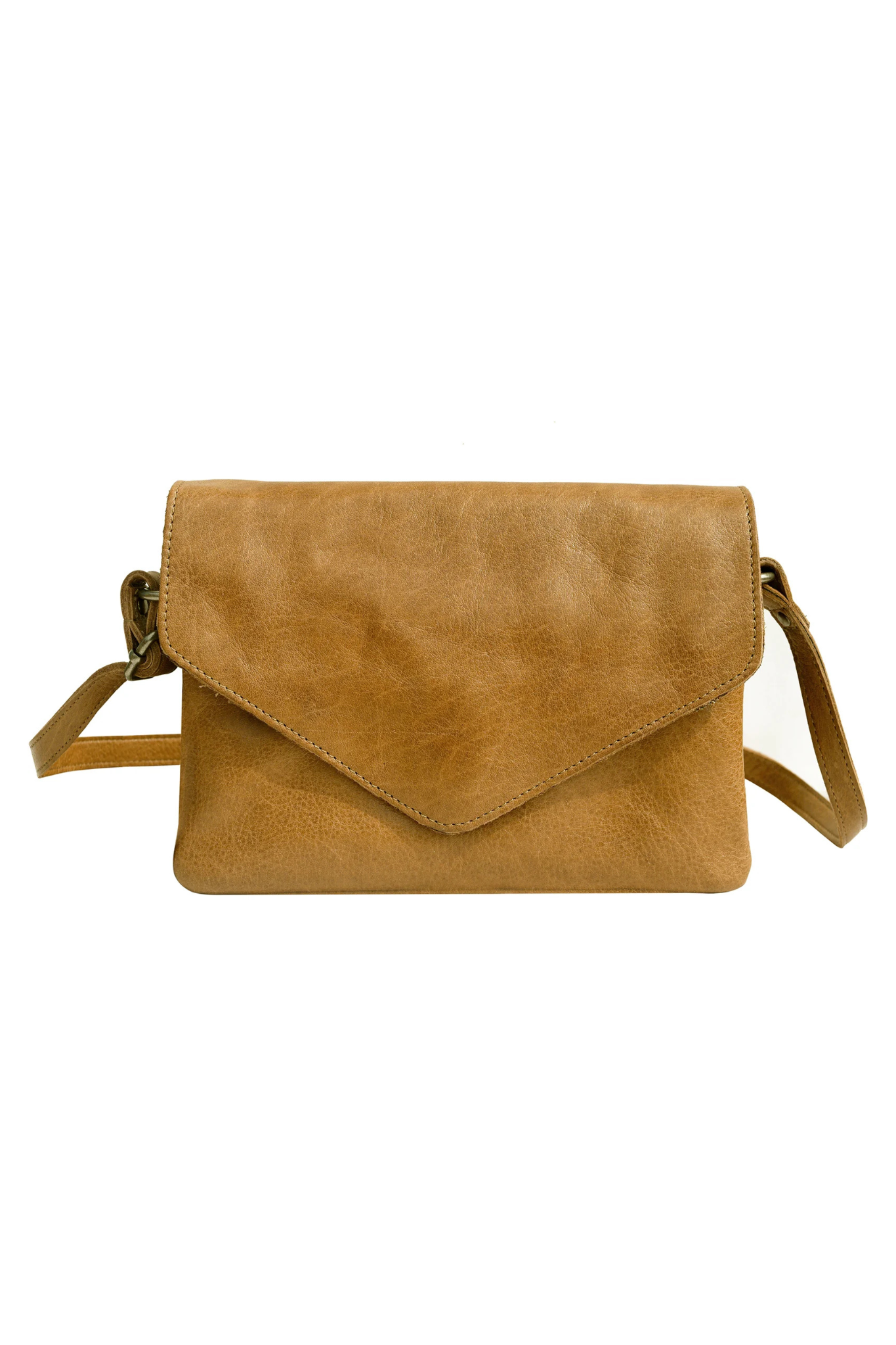Harbor Camel Leather Crossbody Bag