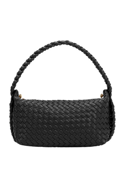 Alma Black Top Handle Bag