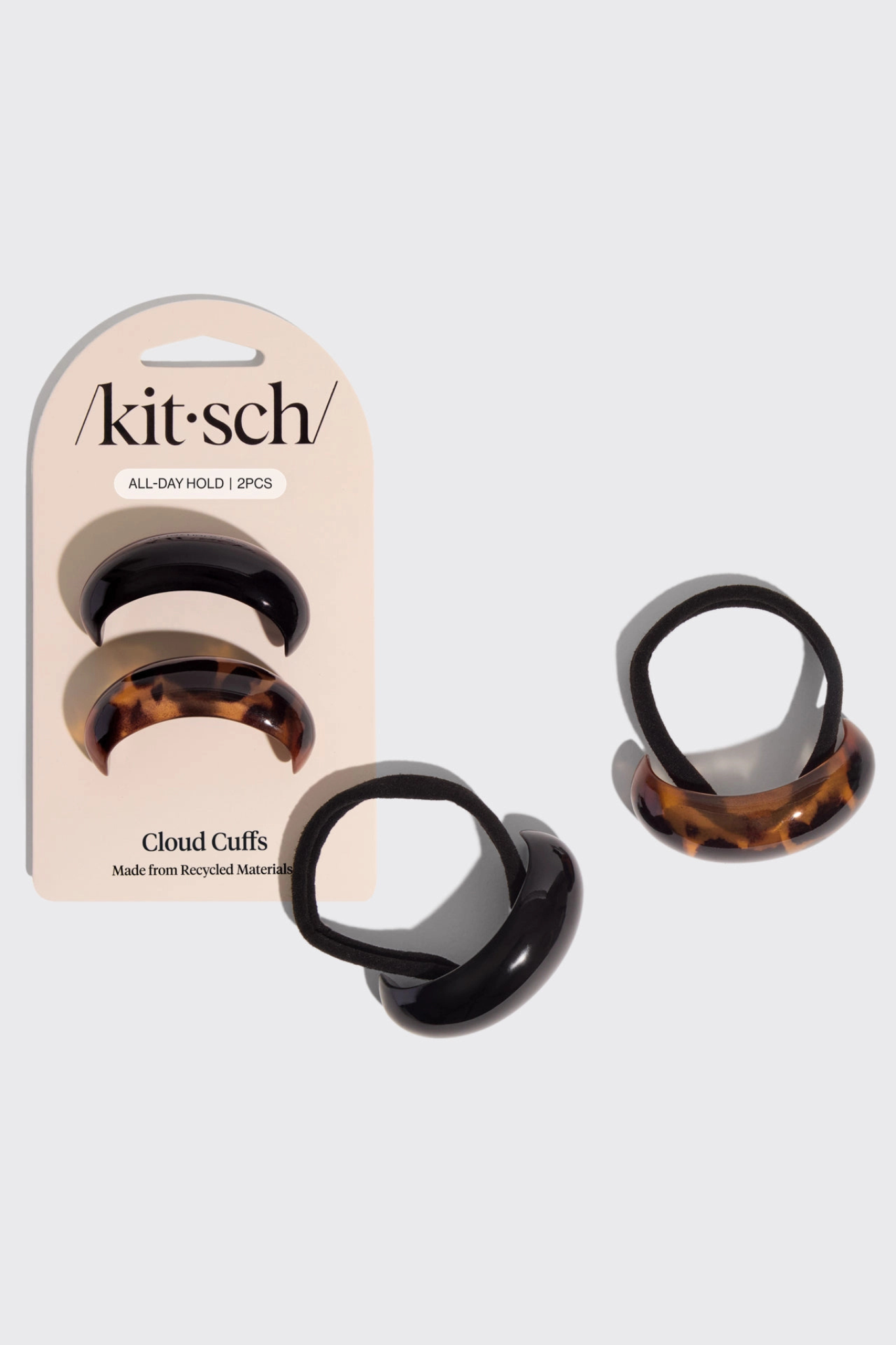 Medium Black + Tort Cloud Cuffs