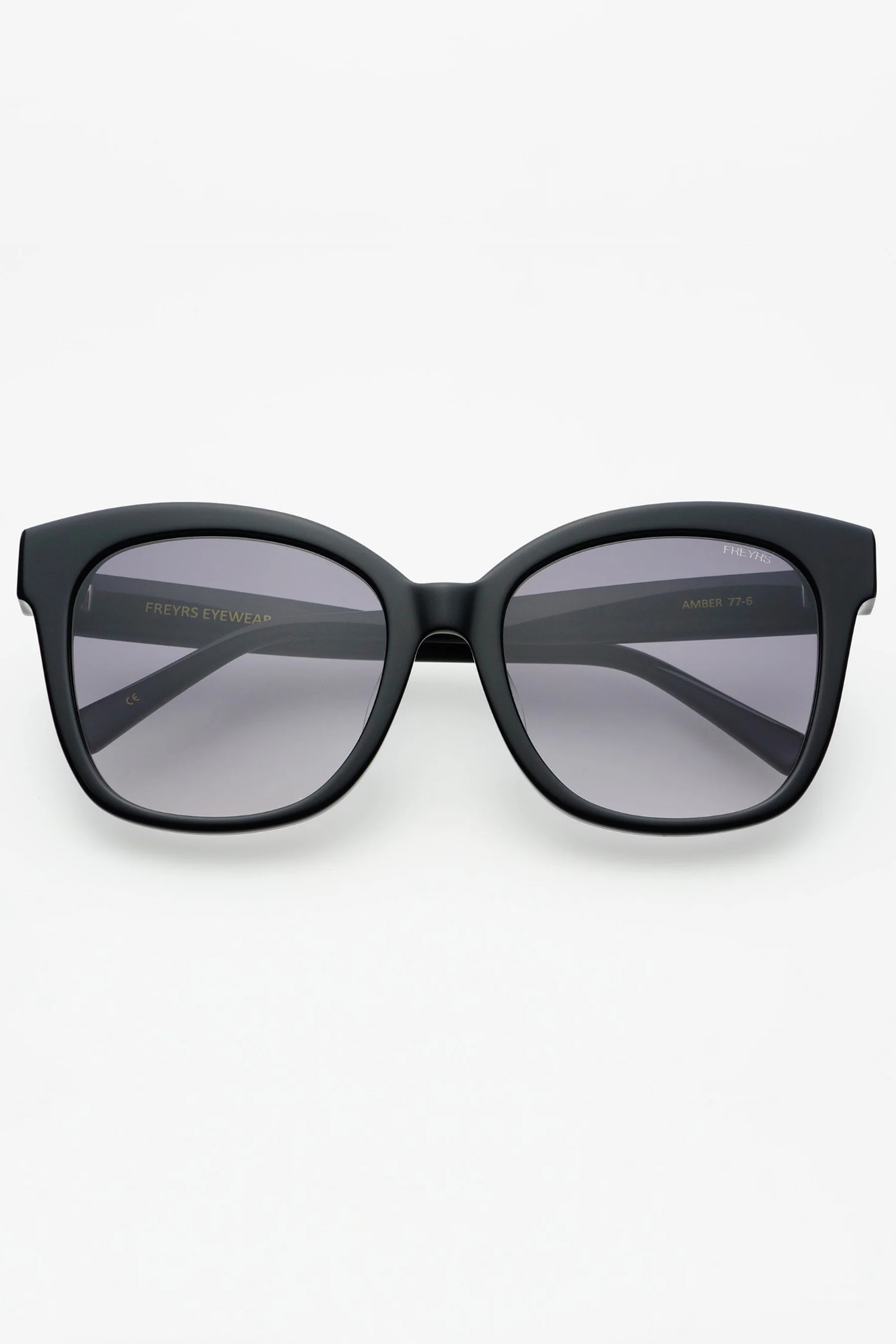 Amber Black Acetate Cat Eye Sunglasses