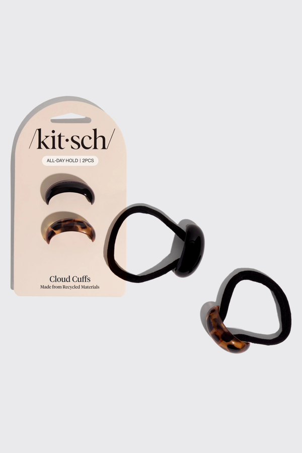 Small Black + Tort Cloud Cuffs