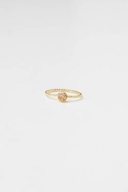 Rose Gold Druzy Ring