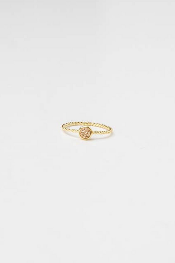 Rose Gold Druzy Ring
