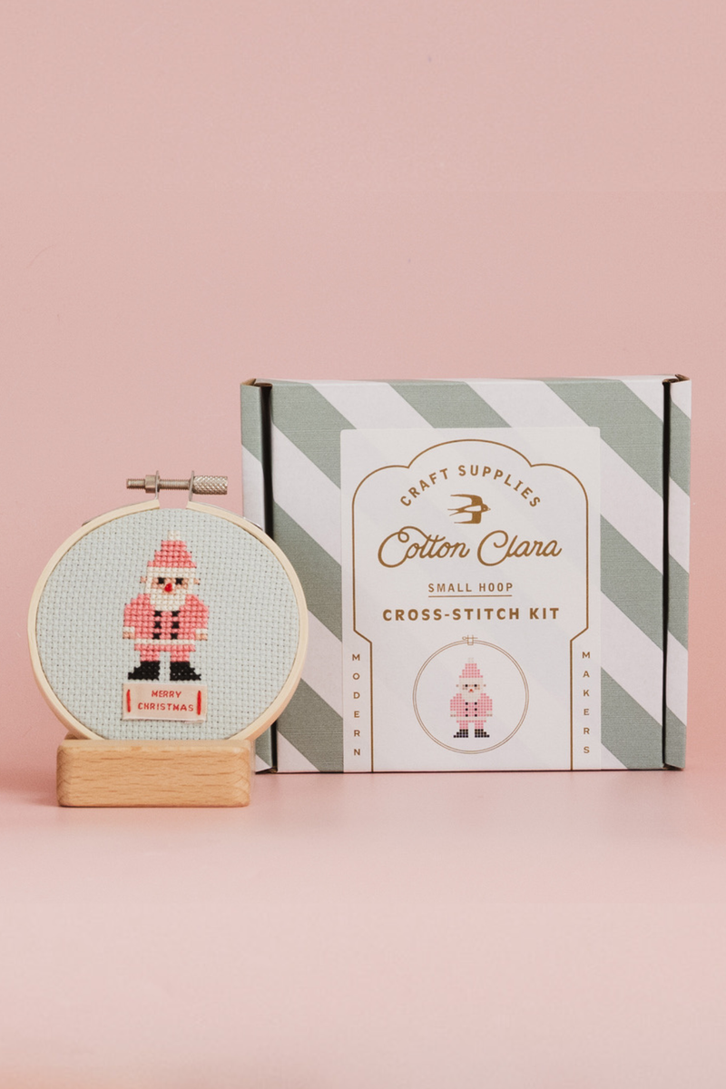 Christmas Santa Cross Stitch Kit