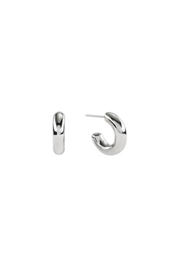 Silver Bubble Mini Hoops