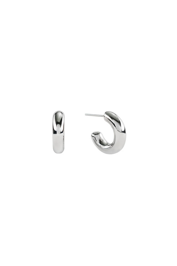 Silver Bubble Mini Hoops