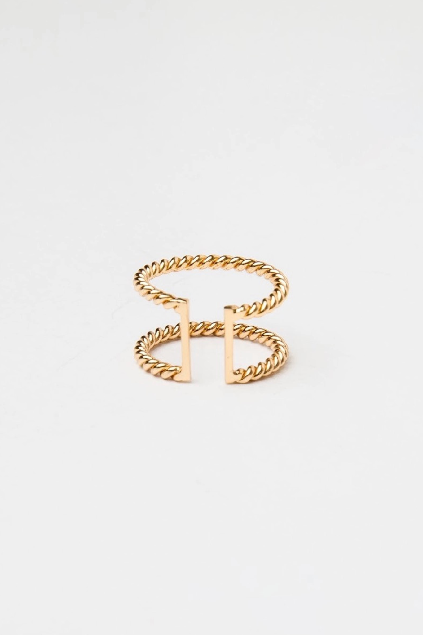 Twisted Aspen Double Ring