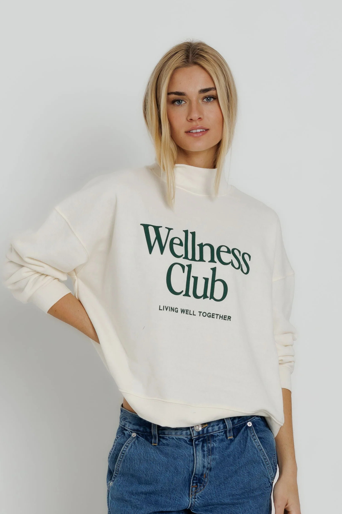 Wellness Club Mockneck Pullover