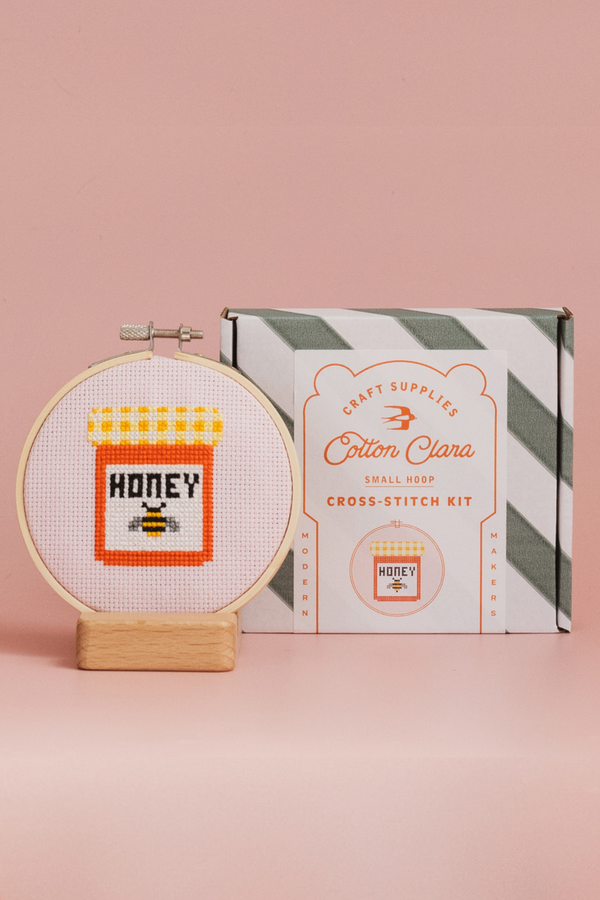 Honey Jar Cross Stitch Kit