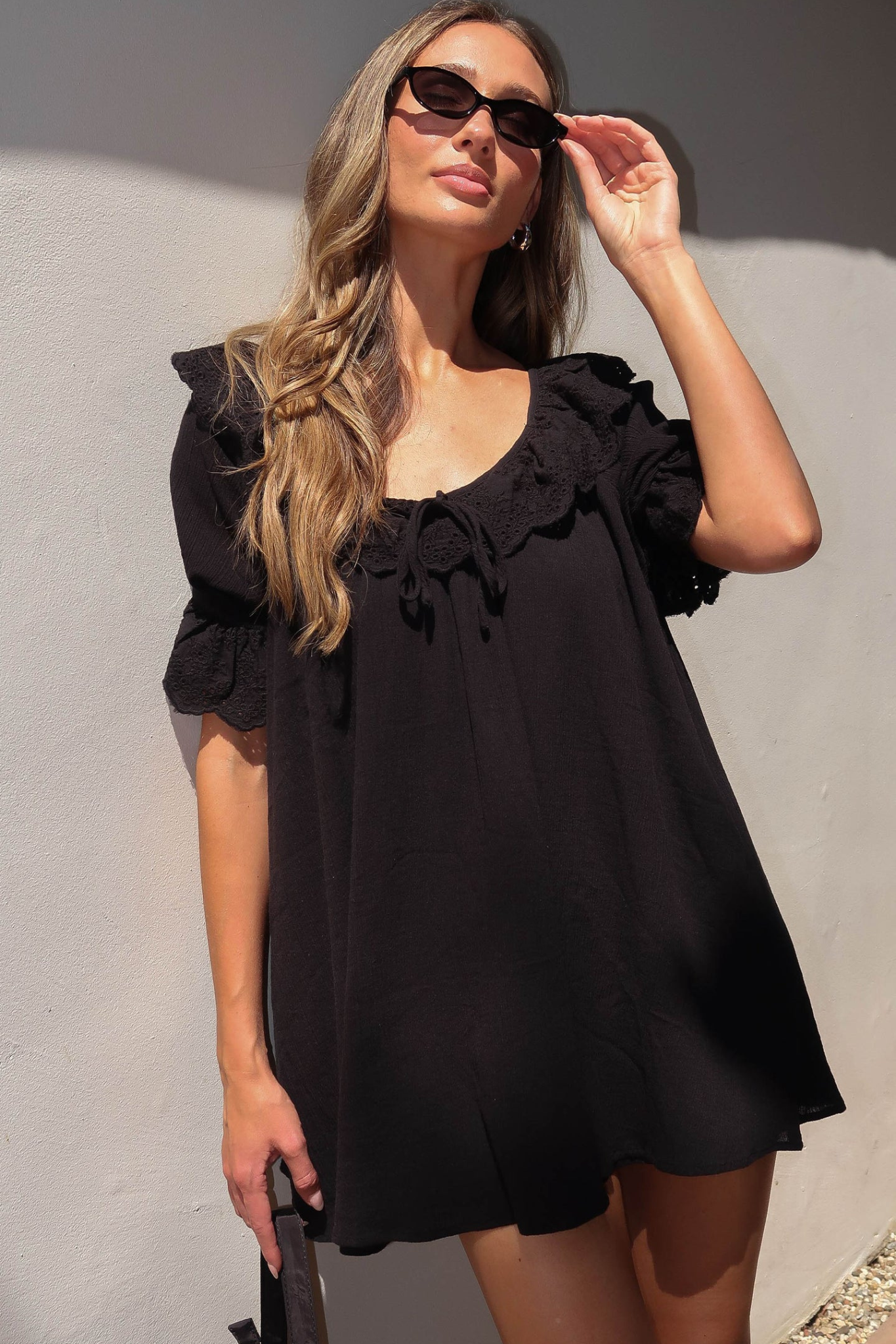 Toulouse Black Voile Dress