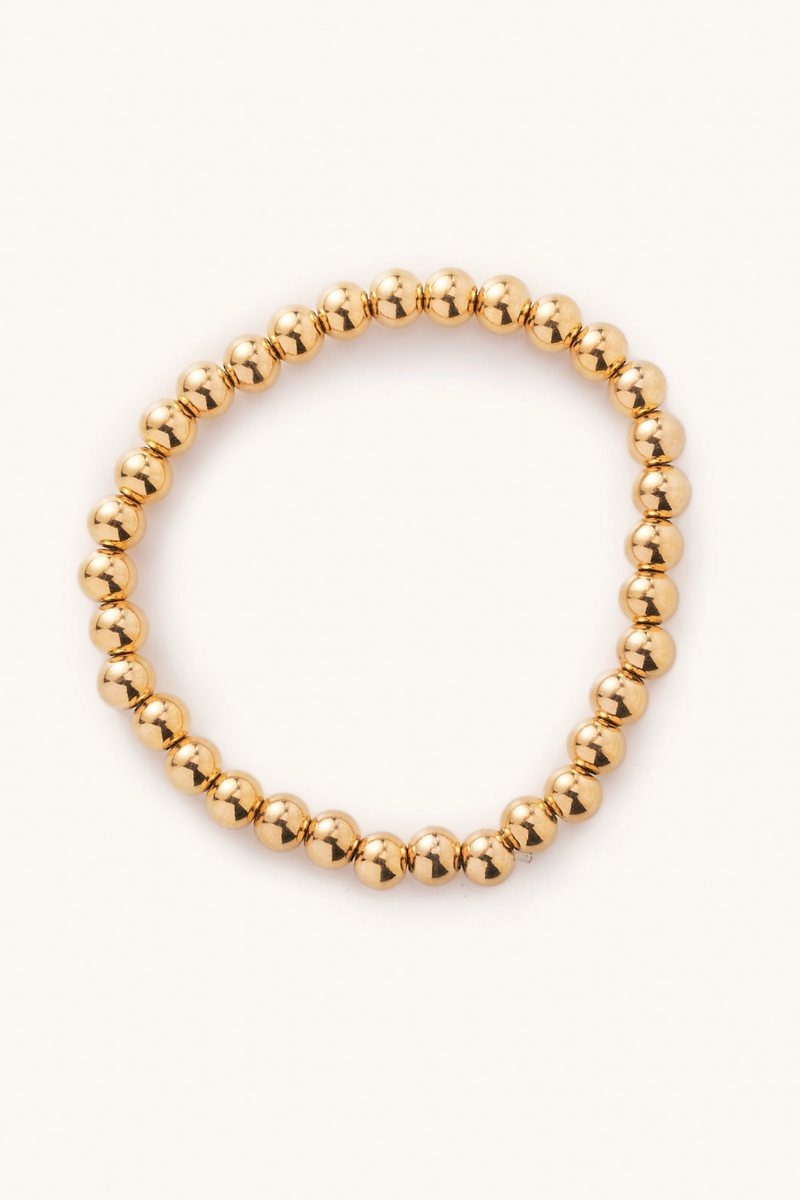 Large Gold Ball Bracelet