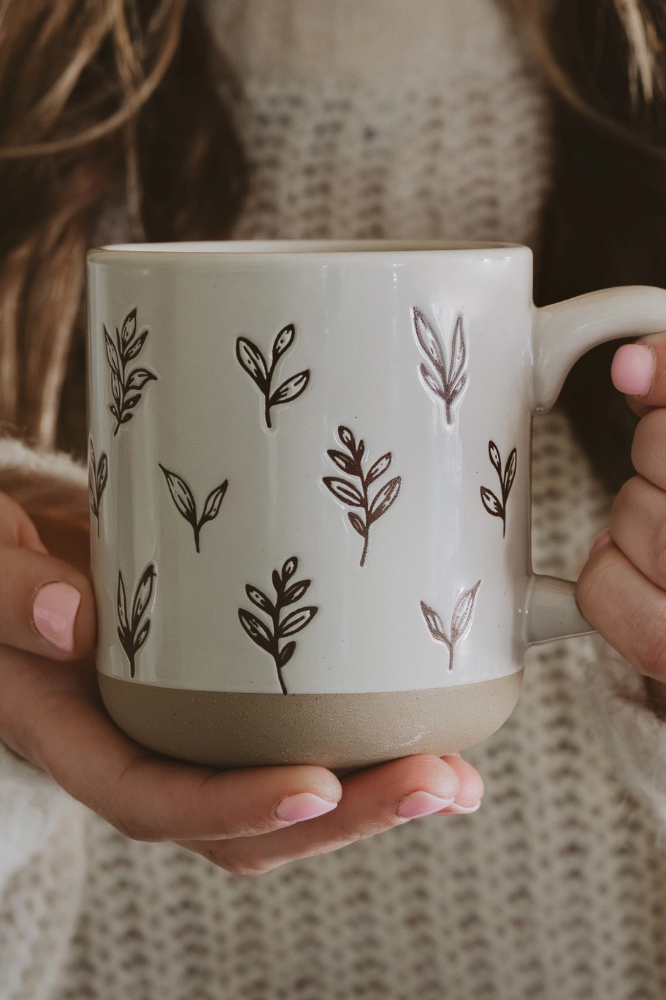 Brown Leaves Mug