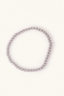 Medium Silver Ball Bracelet