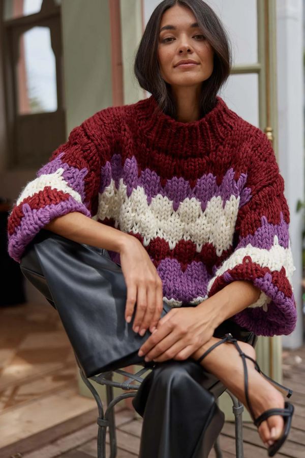 Margot Bobble Knit Sweater