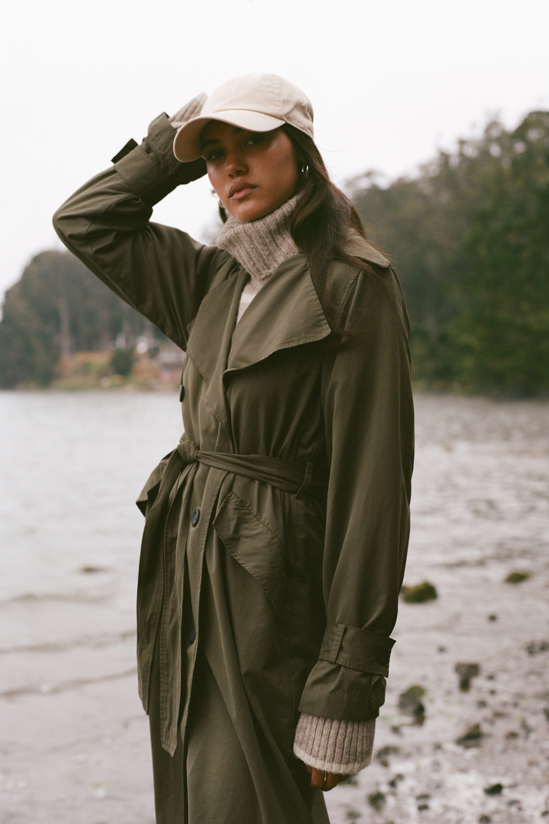 Dorian Leaf Trench Coat