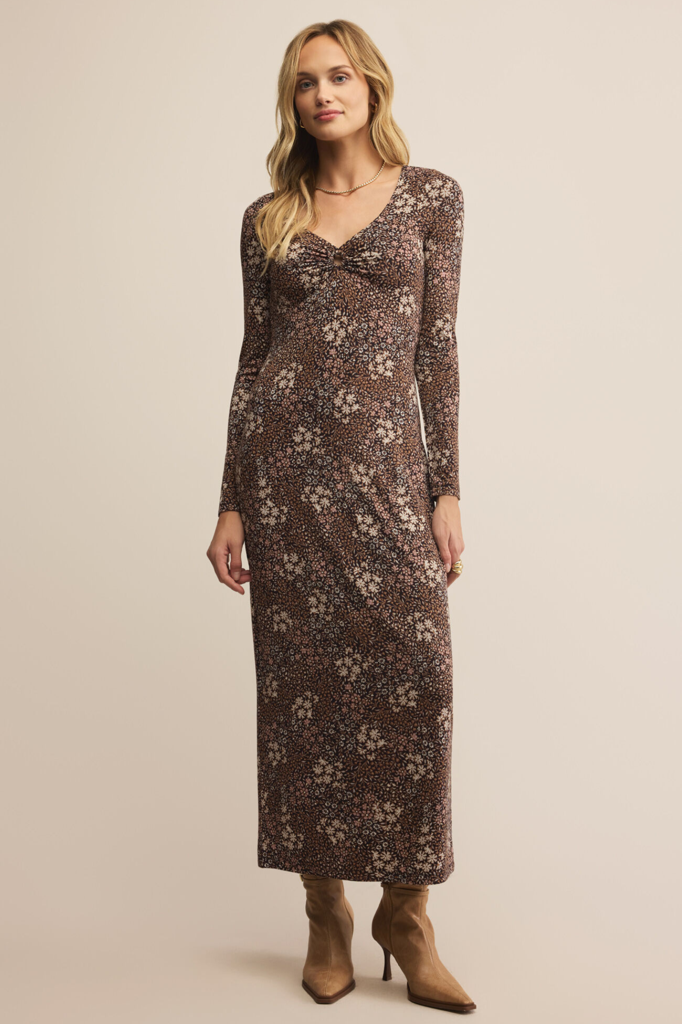 Exhale Sable Floral Dress