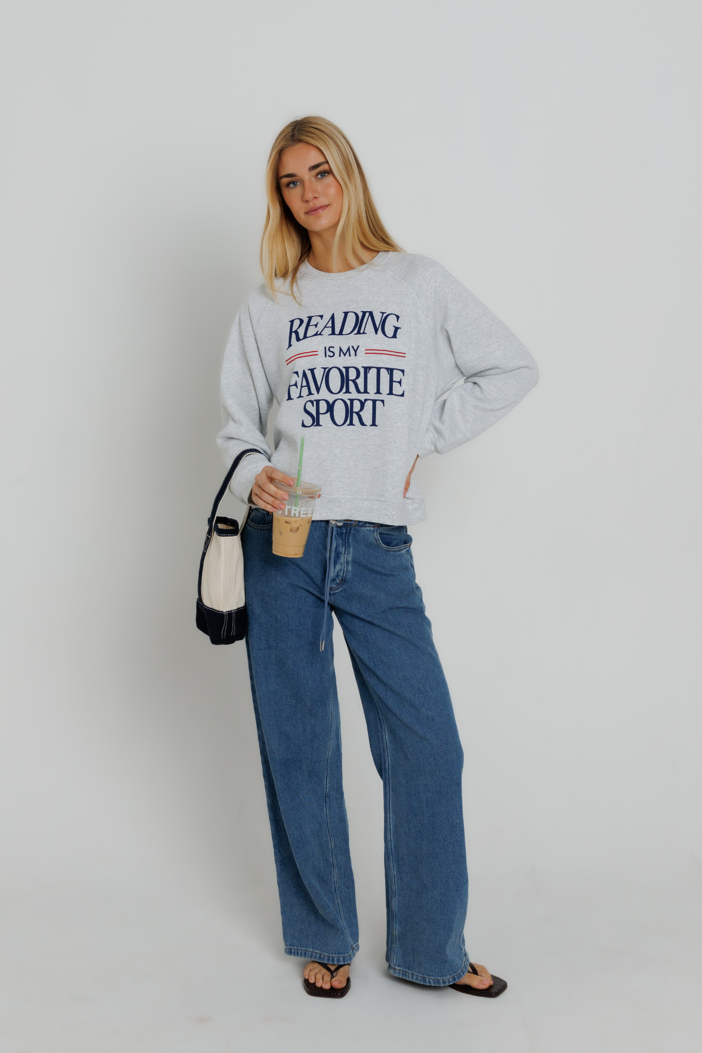 Reading Is My Favorite Sport Raglan Crew
