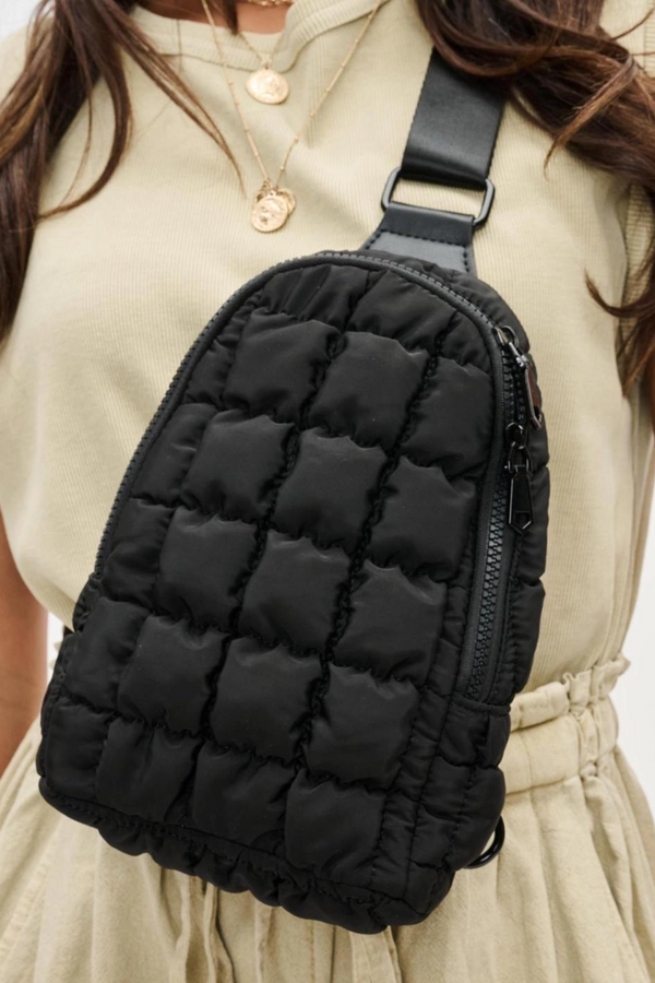 Rejuvenate Black Sling Backpack