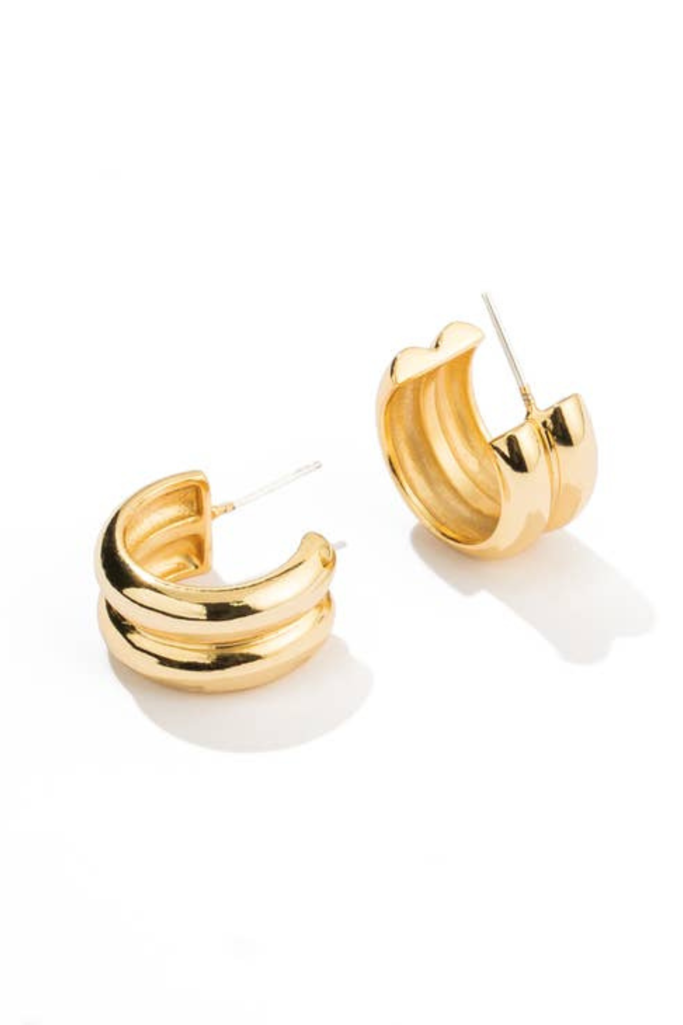 Twin Gold Hoops