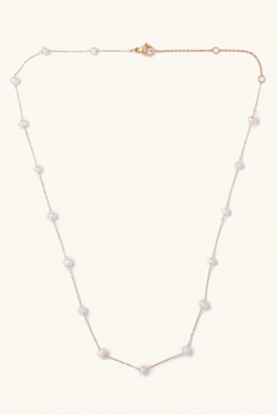 Camille Gold Pearl Necklace