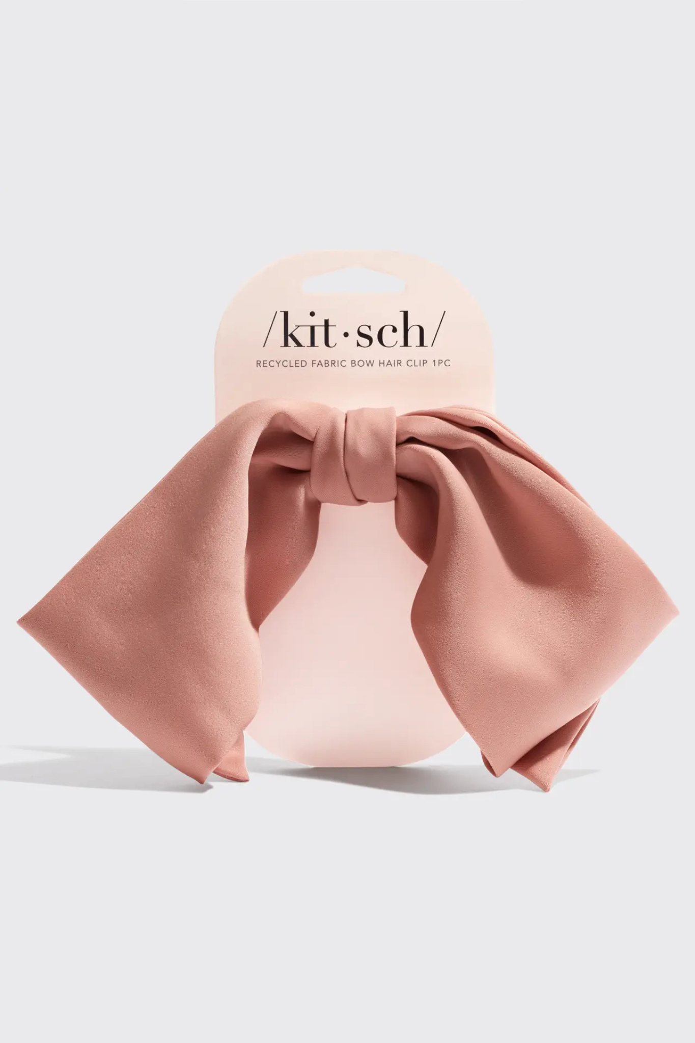 Rosewood Fabric Bow Hair Clip