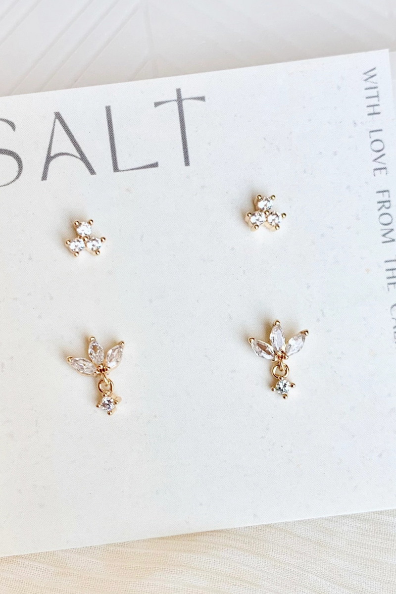 Dainty Crystal Stud Pack