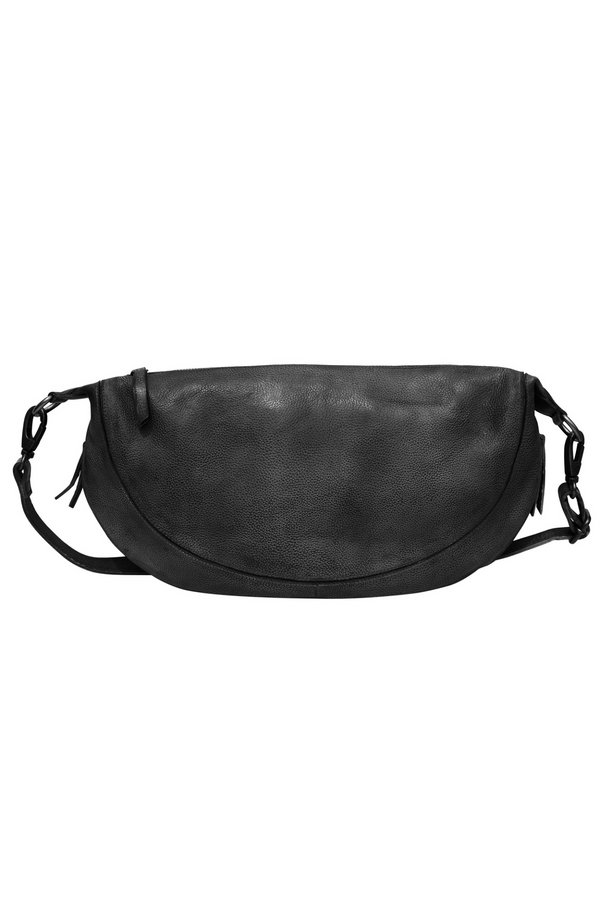 Callie Black Leather Sling Bag