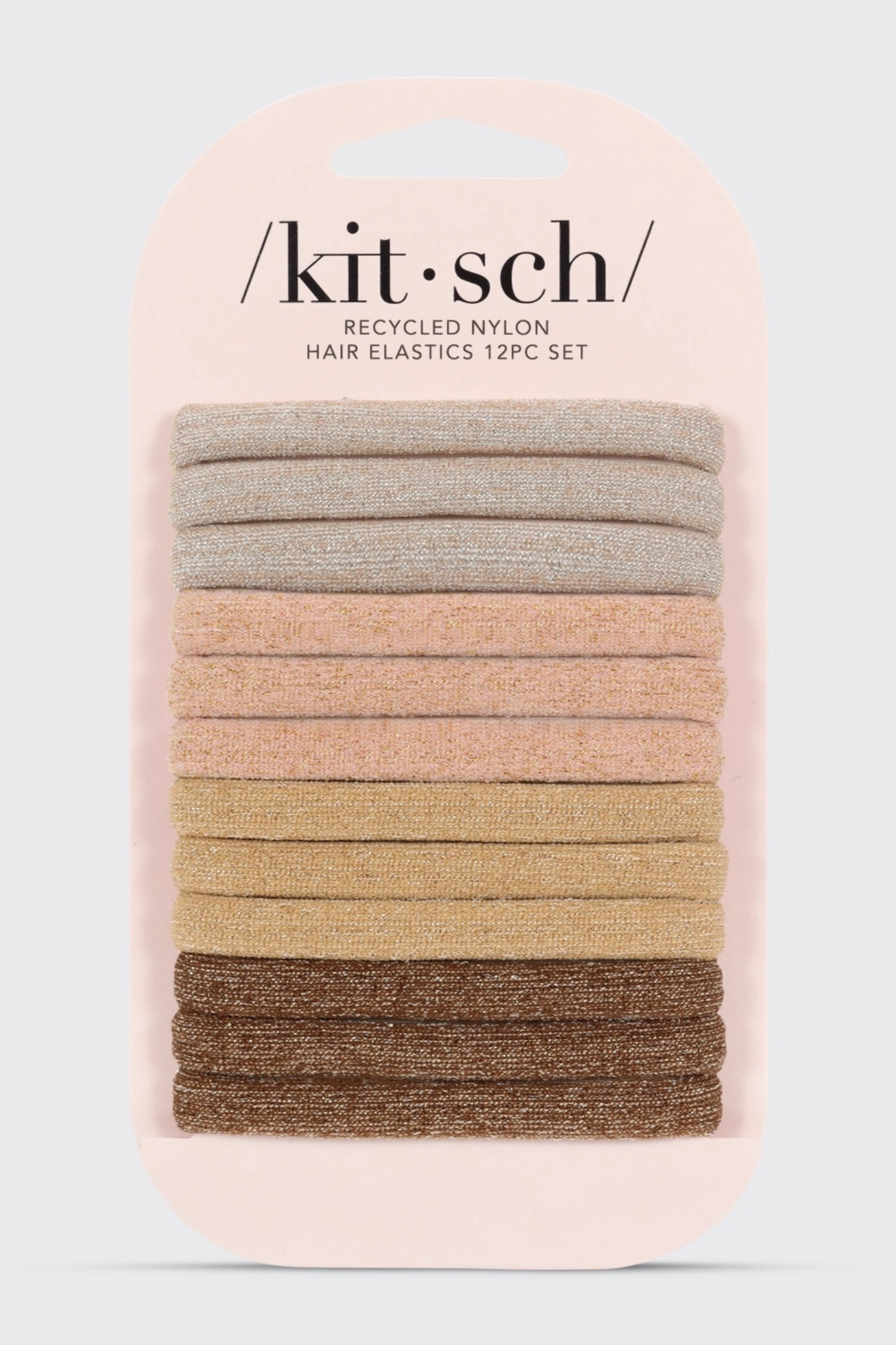 Glitter Recycled Nylon Elastics (12pc)