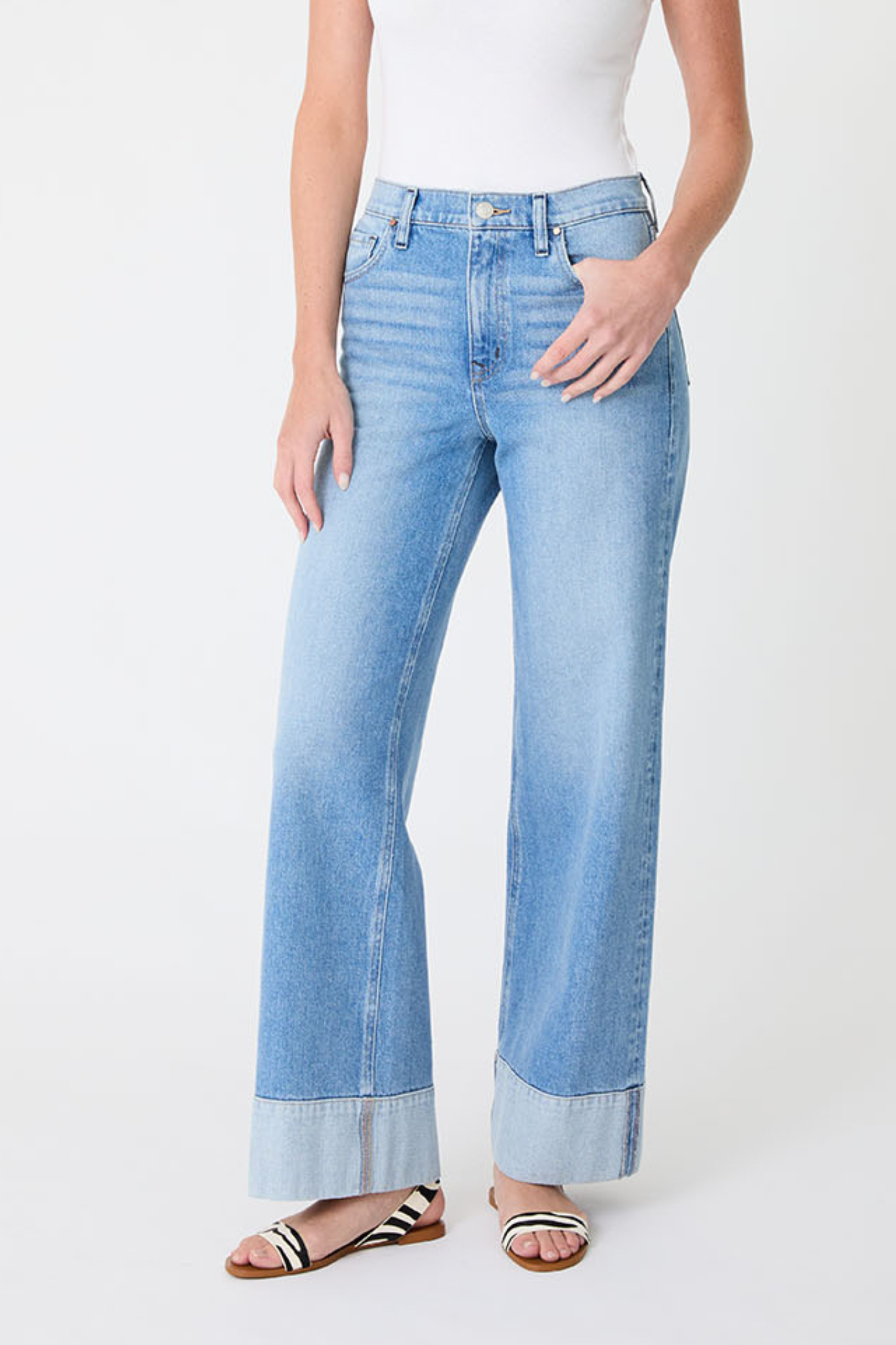 Parker Blue Glow Cuffed Jean
