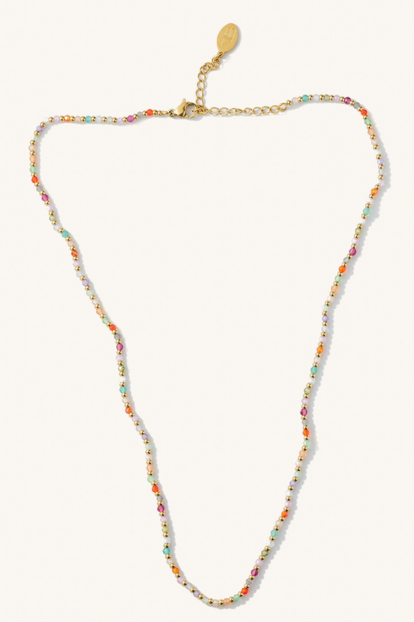 Rainbow Bead Choker