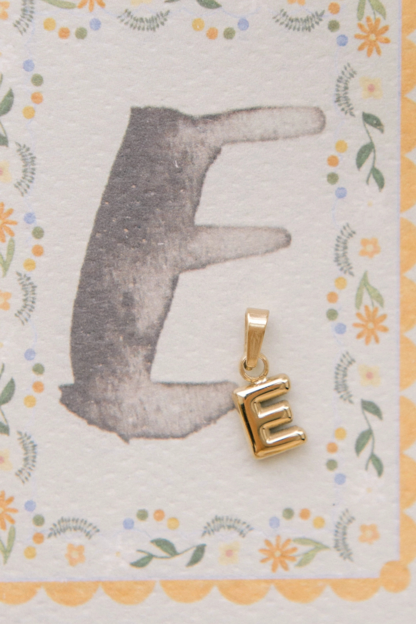 E - Letter Charm
