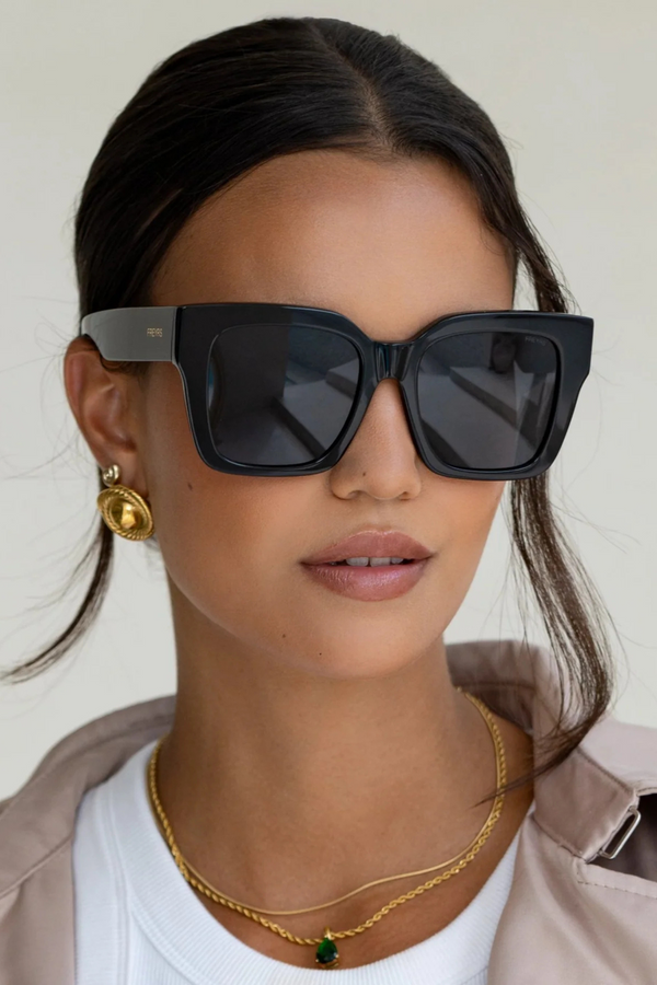 Bon Chic Black Acetate Sunglasses