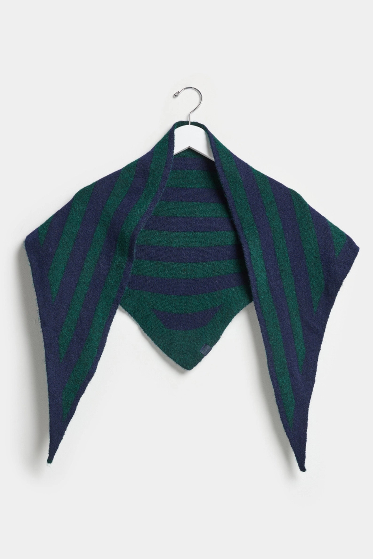 Navy/Green Triangle Scarf