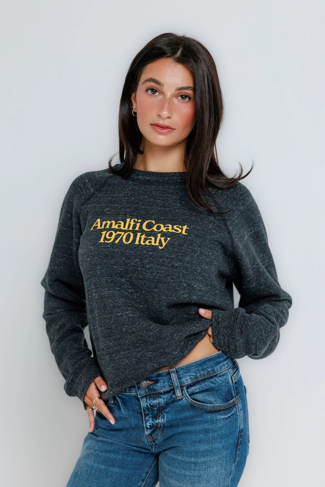 Amalfi Coast Raglan Crew