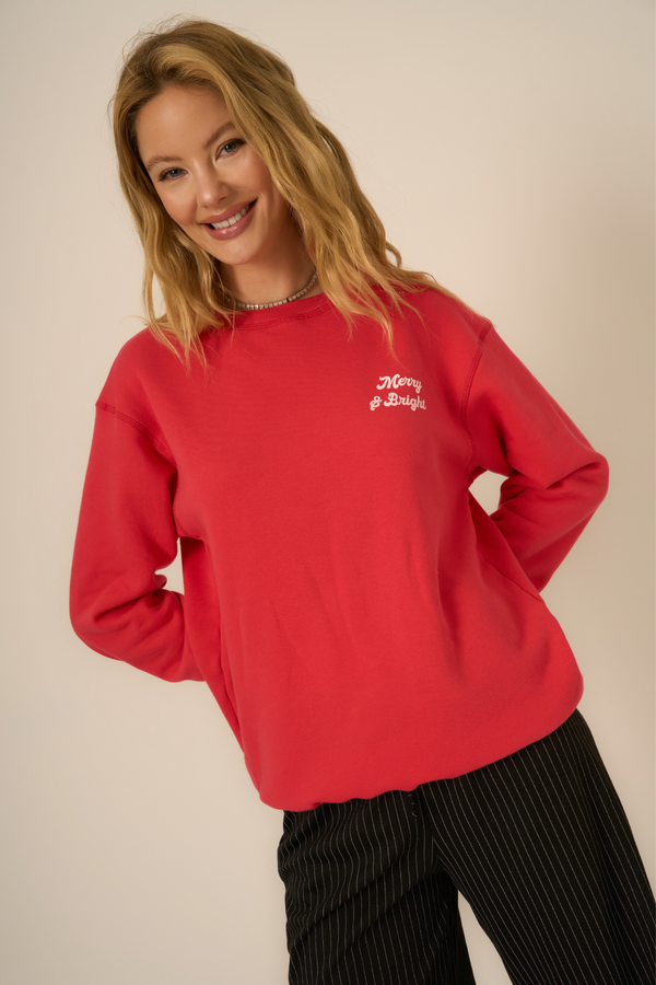 Merry and Bright/Silent Night Reversible Sweatshirt